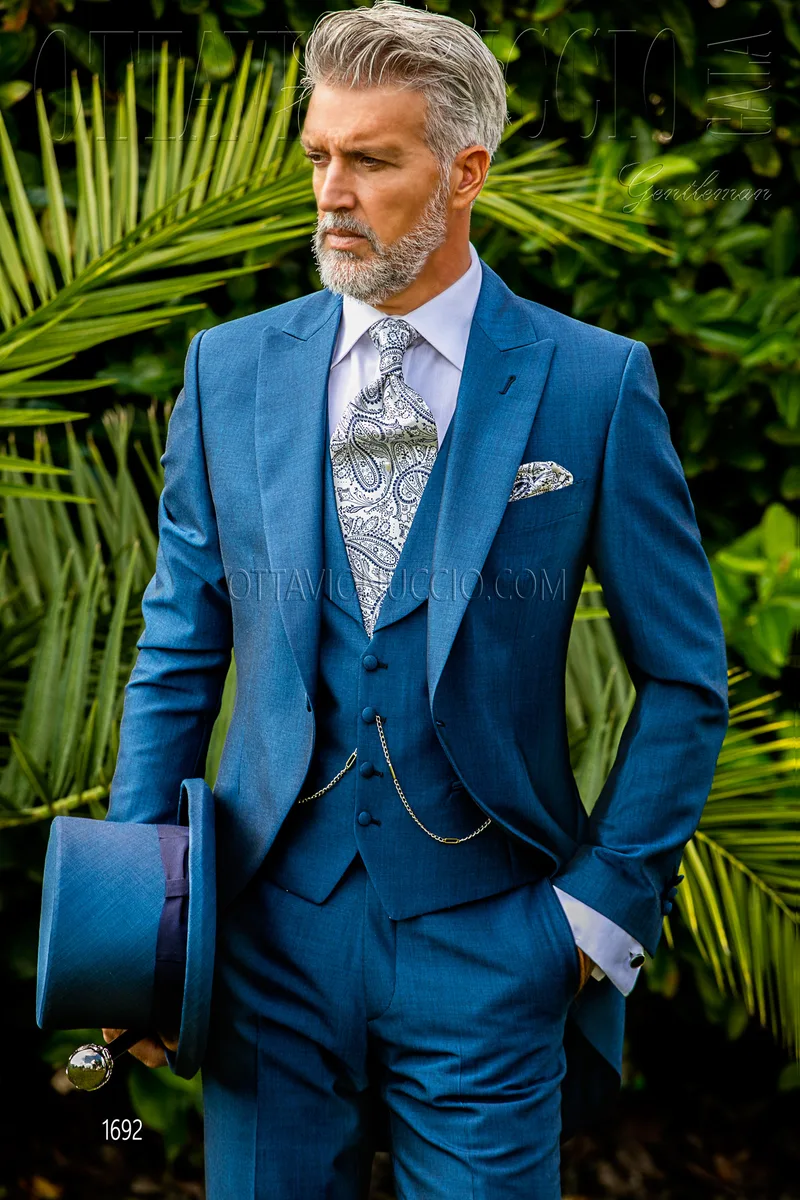 Tait classico blu royal tre pezzi 1
