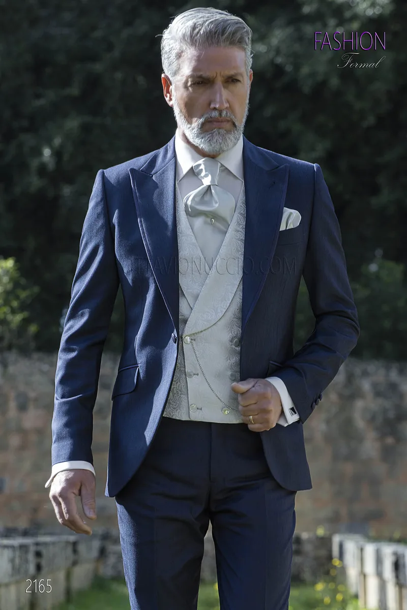 Abito da sposo fashion blu 1