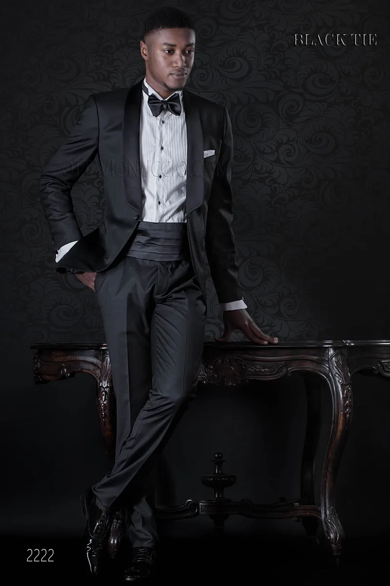 Smoking uomo nero da cerimonia | Abito elegante uomo 1