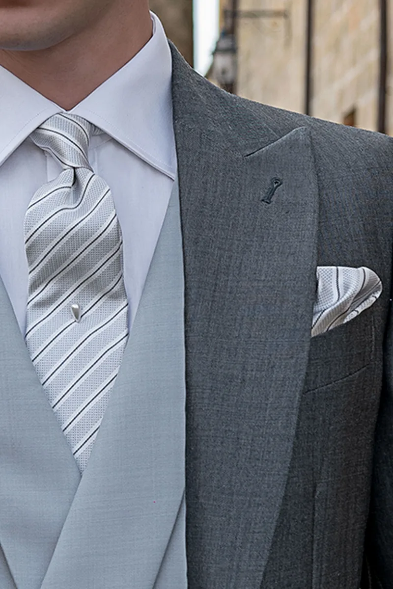 Tight vestito uomo sposo grigio 3