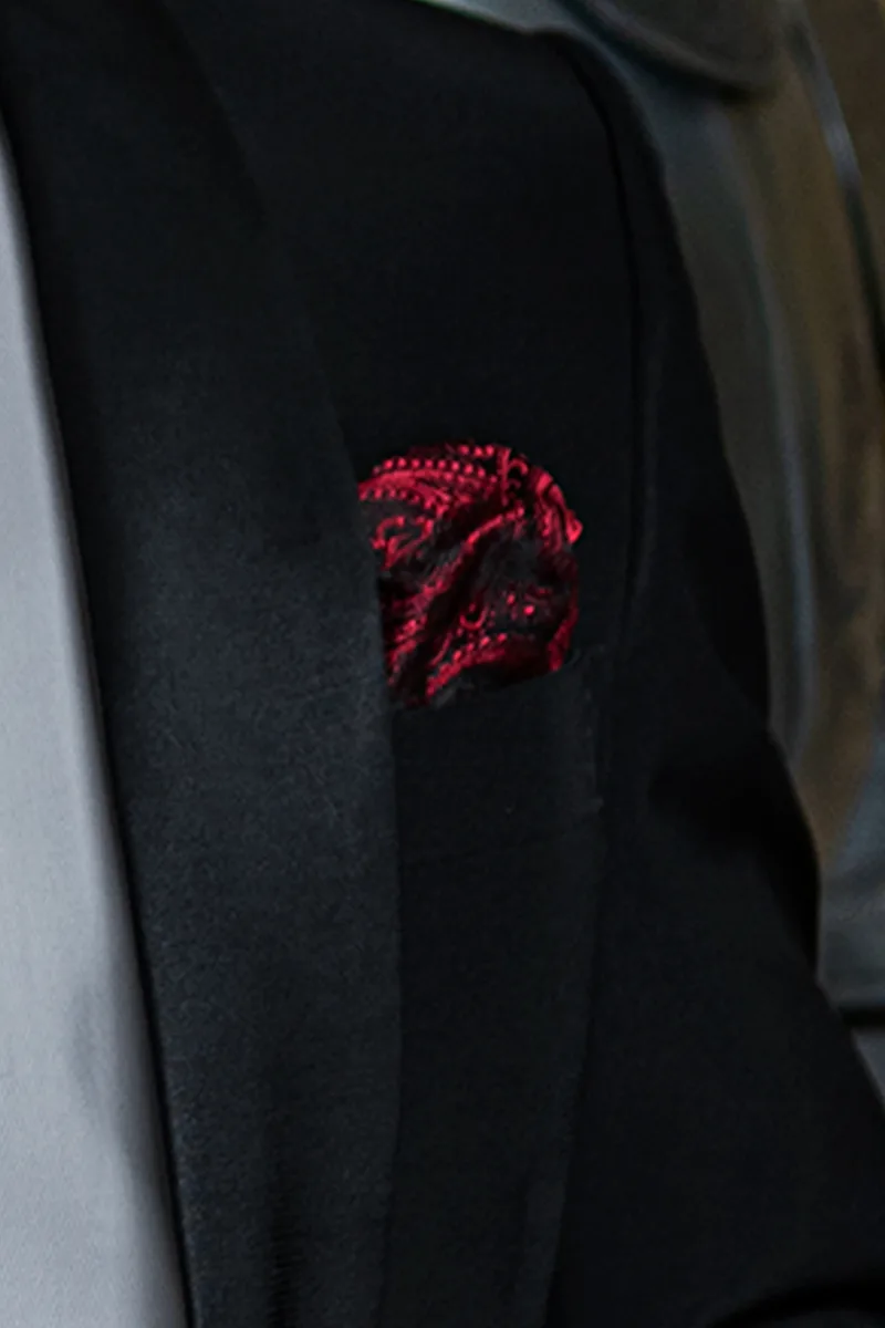 Vestito uomo da red carpet nero smoking sciallato 3