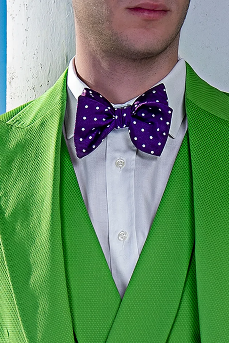 Abito vintage uomo da cerimonia estiva in piquet di cotone verde 2