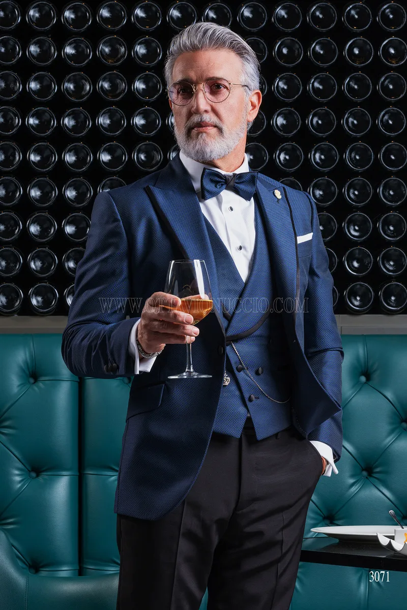 Smoking blu per eventi di gala – Mezzobusto