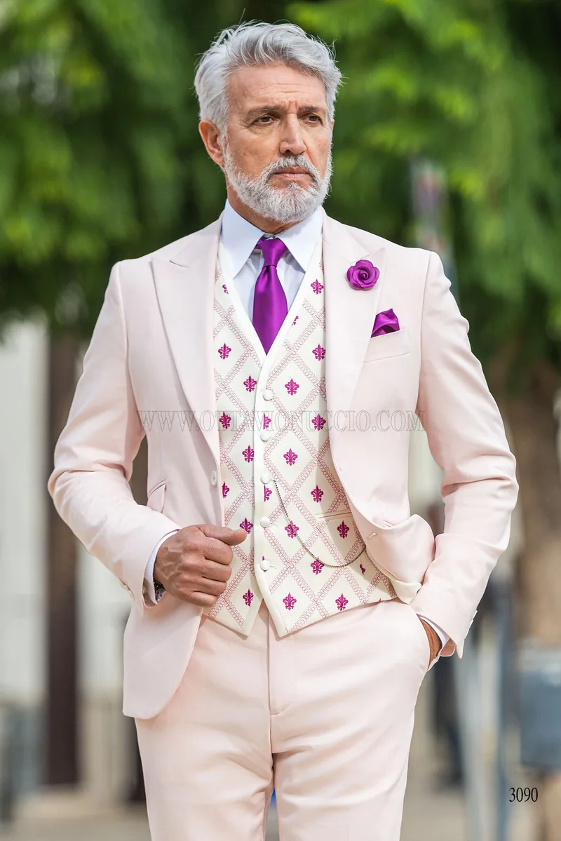 Abito da sposo rosa chiaro 1