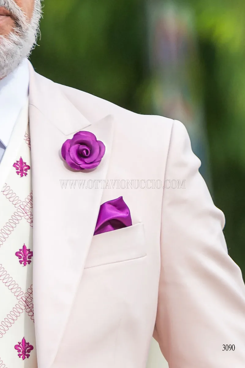 Abito da sposo rosa chiaro 6