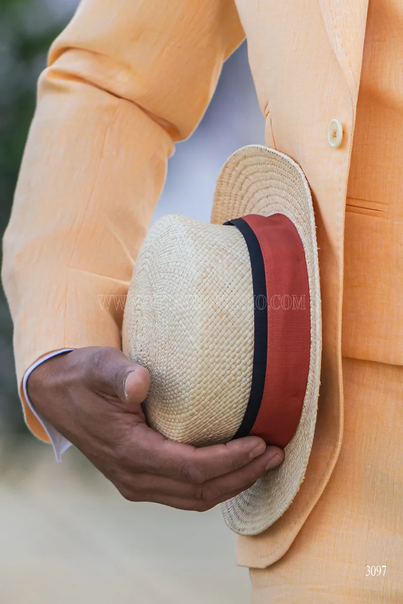 Abito da cerimonia uomo boho chic arancio 7