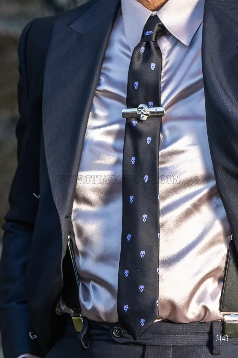 Abito uomo doppiopetto moderno blu 6