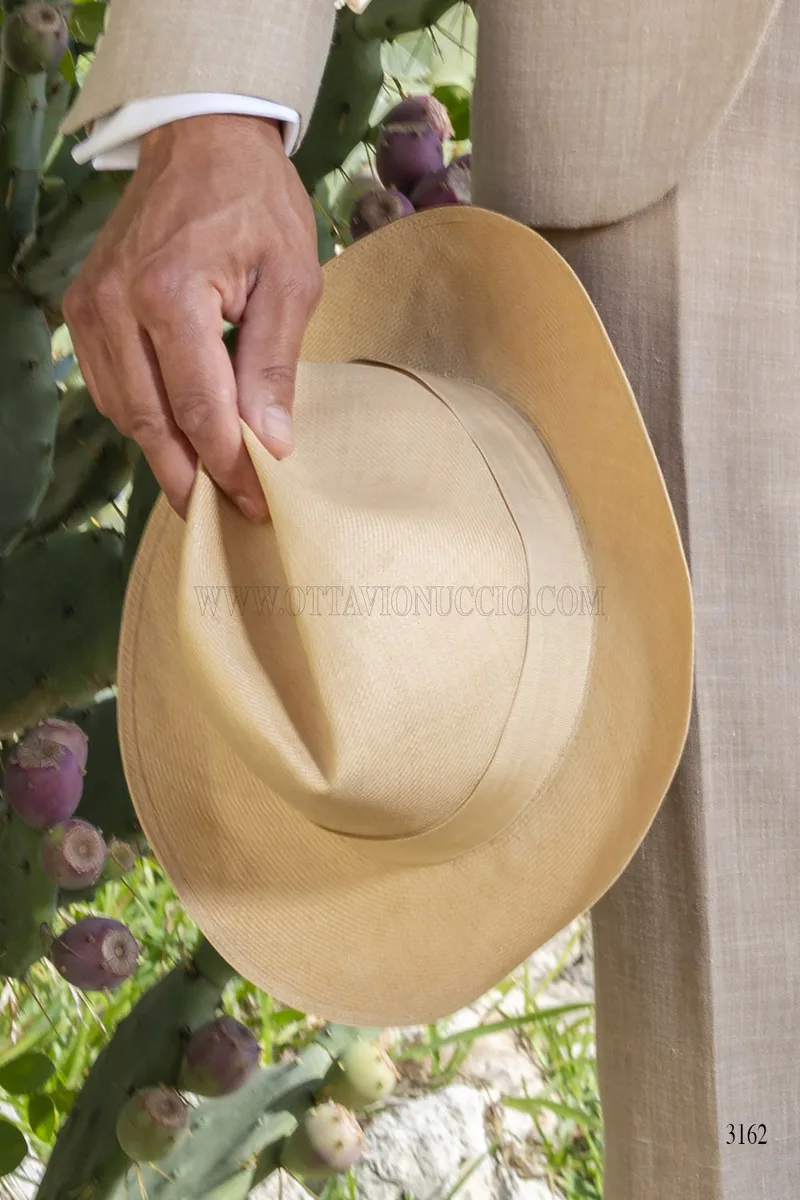 Abito Tre Pezzi Sartoriale in Misto Lino – Beige Sabbia 5