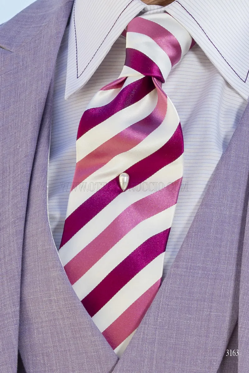 Abito Tre Pezzi Sartoriale in Misto Lino – Lavanda 4