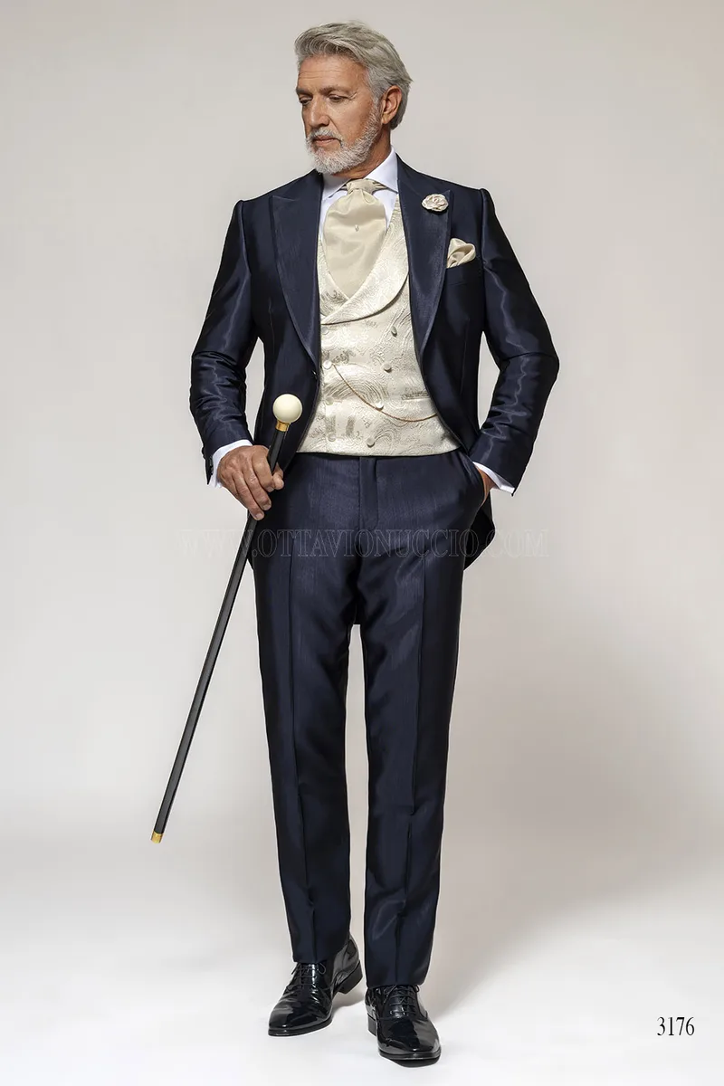 Tight Moderno Blu Notte – Eleganza Contemporanea da Sposo – fi