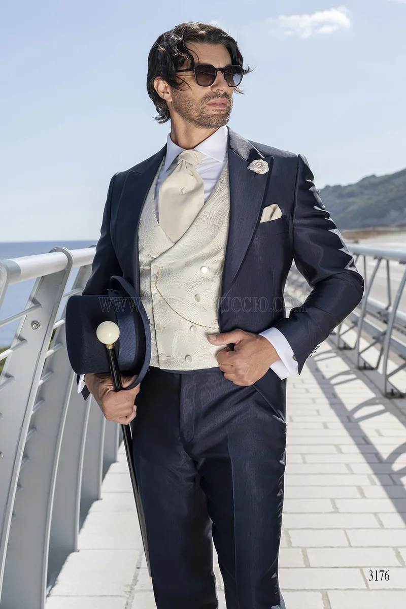 Tight Moderno Blu Notte – Eleganza Contemporanea da Sposo – pa
