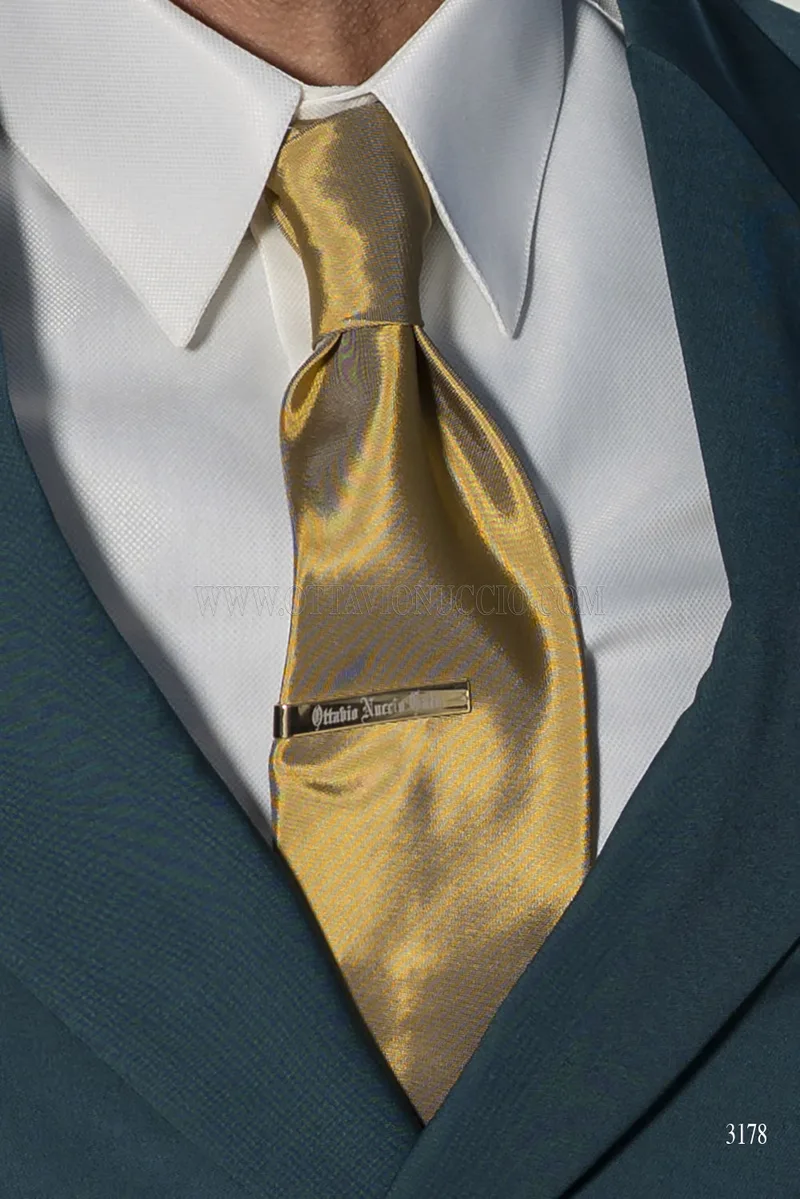 Abito Doppiopetto Sartoriale Verde Petrolio 4