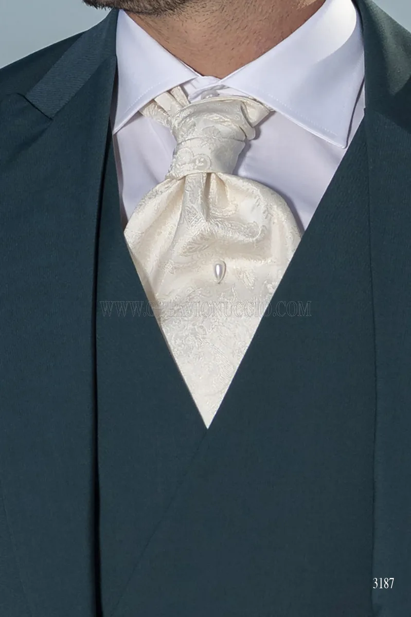 Abito da Sposo Verde Petrolio Luxury – Sartoria Italiana 5
