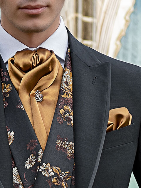 Foulard e Fazzoletto in raso oro