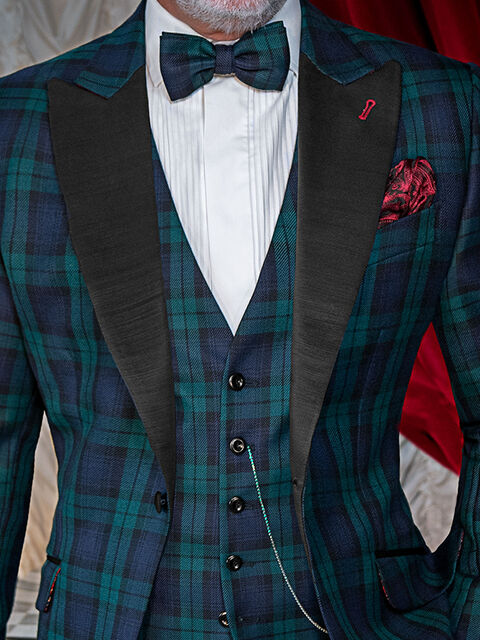 Gilet in lana tartan
