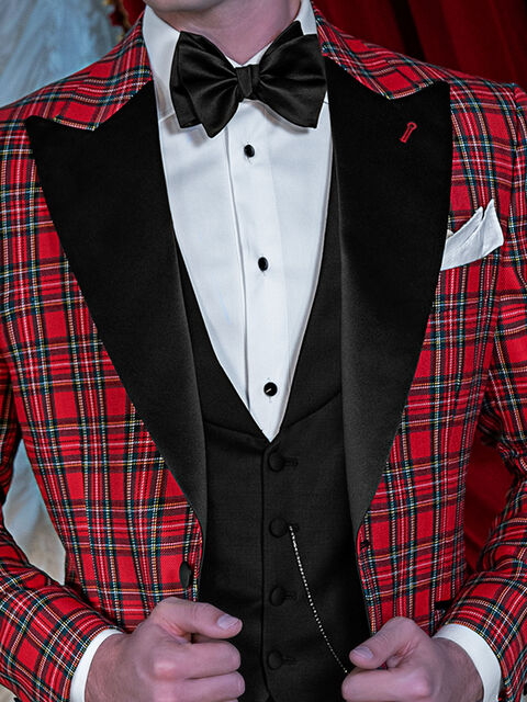 Gilet sciallato misto lana nero