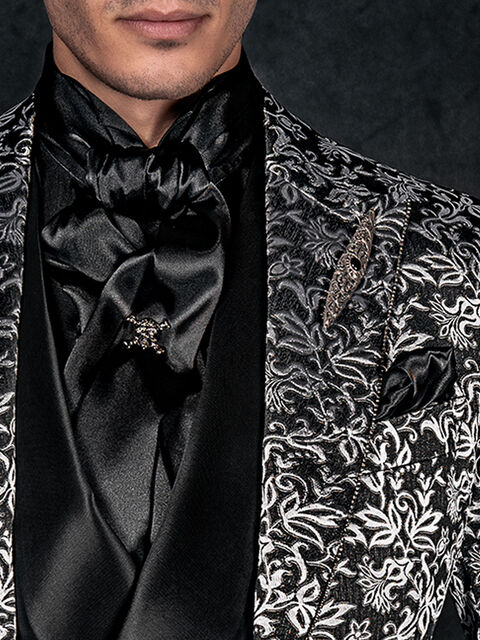 Foulard e Fazzoletto in raso nero
