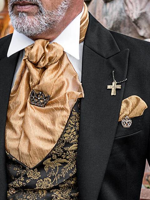 Foulard e Fazzoletto in pizzo oro
