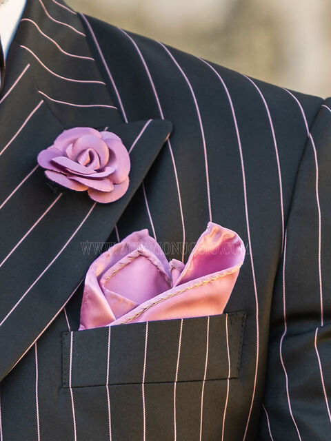 Fazzoletto in raso rosa