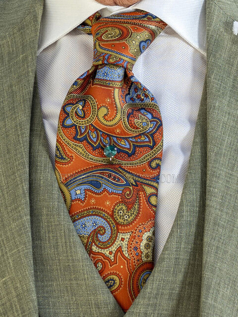 Cravatta in seta jacquard