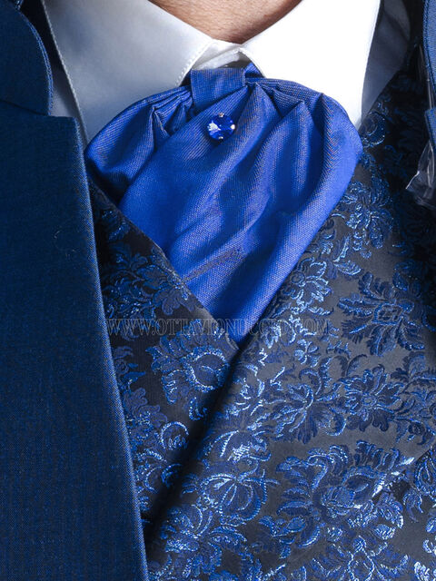 Plastron annodato in seta